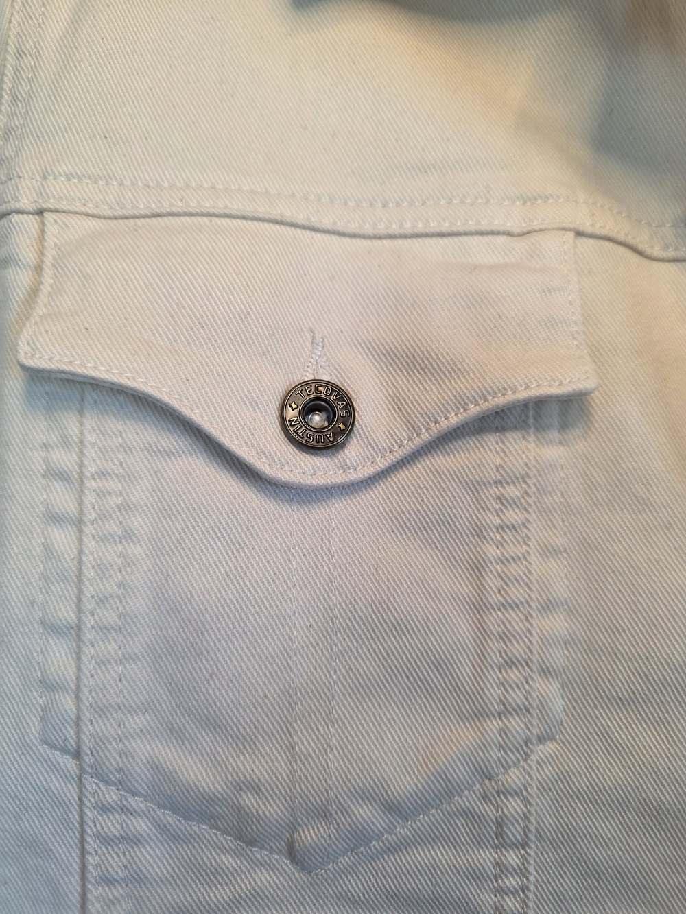 ​🤠 Tecovas "The Austin" Denim Jacket in Natural - Size Small - Picture 3 of 14